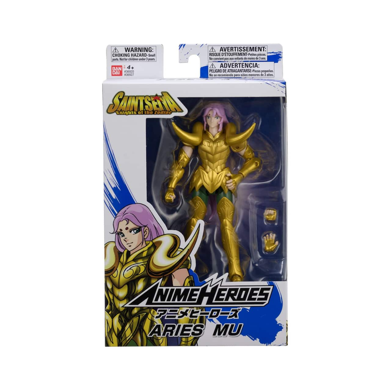 Bandai Anime Heroes 6.5&#x22; Knights Of The Zodiac Aries Mu Action Figure